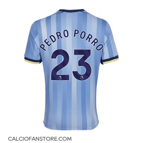 Maglia Calcio Tottenham Hotspur Pedro Porro #23 Seconda Divisa 2024-25 Manica Corta